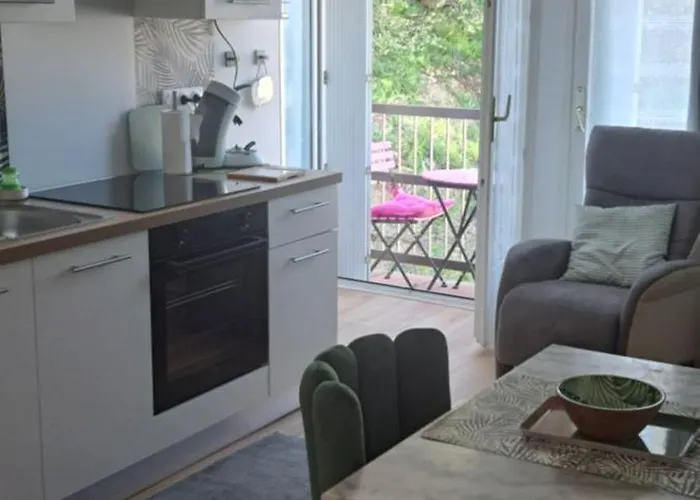 Sophie Dispo Des Le 14 Juin Jusqu'au 20 Aout Et Novembre 50m Des Cures Avec Son Coin Nuit Cosy Petit Balcon Vue Degagee Wifi Place Parking Ascenseur 公寓 *